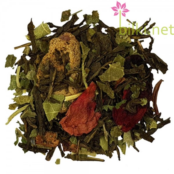 green tea, raspberry, veda, sencha, чай, зелен чай, сенча, китай, малини, смокини, натурален, ободряващ, тонизиращ, екзотичен, ароматен, веда, цена, производител, билки, bilki