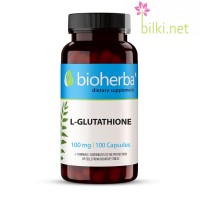L-Глутатион - антиоксидант, Bioherba, 100 мг, 100 капсули