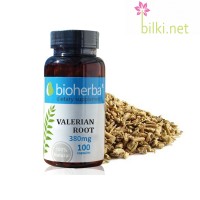 Валериана корен за качествен сън, Bioherba, 380 мг, 100 капс.