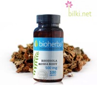 Златен корен – Родиола, Bioherba, 500 мг, 100 капс.