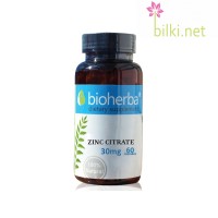 Цинк Цитрат, Bioherba, 30 мг, 60 капс.