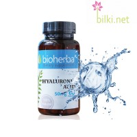 Хиалуронова киселина за стави и кожа, Bioherba, 50 мг, 60 капс.
