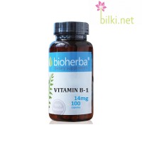 Витамин В1 - за нерви и метаболизъм, Bioherba, 14 мг, 100 капс.