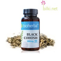 Черен кохош – Шатавари, при менопауза, Bioherba, 280 мг, 60 капс.