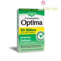 Примадофилус Оптима Immune Defense, Nature's Way, 50 млрд активни пробиотици х 30 вегетариански капсули