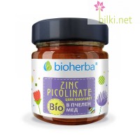 Цинк Пиколинат в Био Пчелен мед, Bioherba, 280 грама, биохерба