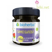 Гинко Билоба в Био Пчелен мед, Bioherba, 280 грама, биохерба
