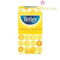 джинджифил  лимон, чай, филтър, пакетче, тетли, tetley, ginger, lemon, tea