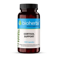 Кортизол подкрепа, Bioherba, 100 капсули