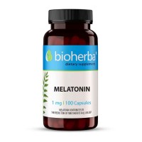 Мелатонин - при безсъние, Bioherba, 1 мг, 100 капсули