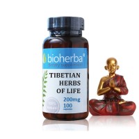 Тибетски билки на живота - детокс, имунитет и енергия, Bioherba, 200 мг, 100 капс.