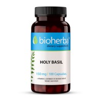 Свещен босилек – Тулси, при стрес и тревожност, Bioherba, 150 мг, 100 капс.
