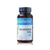 Ленено масло, Bioherba, 1000 мг, 50 софтгел капсули