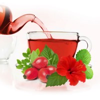 Горски чай с Каркаде и червени горски плодове – Детски билков чай, насипен