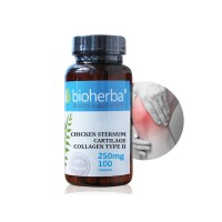 Пилешки колаген тип II - за здрави и подвижни стави, Bioherba, 250 мг, 100 капсули