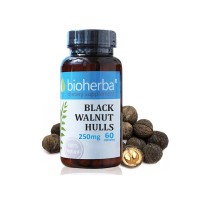 Черен орех обвивка - при паразити, Bioherba, 250 мг, 60 капс.
