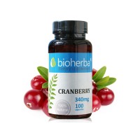 Червена Боровинка при цистит, Bioherba, 340 мг, 100 капсули