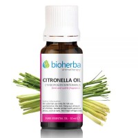Етерично масло от Цитронела (Lemongrass oil), Bioherba, 10 мл