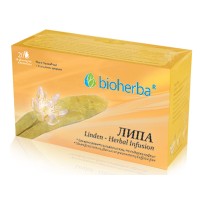 Чай Липа - при грип и простуда, Bioherba, 20 филтъра