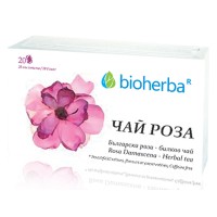 Чай Роза Дамасцена - успокоява и балансира, Bioherba, 20 филтъра