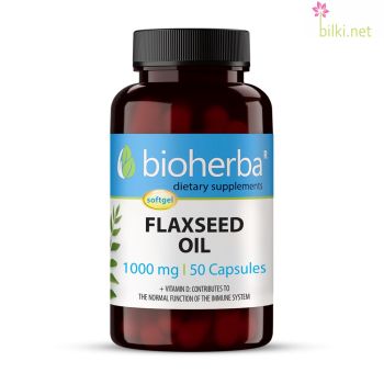 ленено масло, капсули, flaxseed oil, bioherba, биохерба 