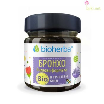 Бронхо Билкова формула в Био Пчелен мед, Bioherba, 280 грама