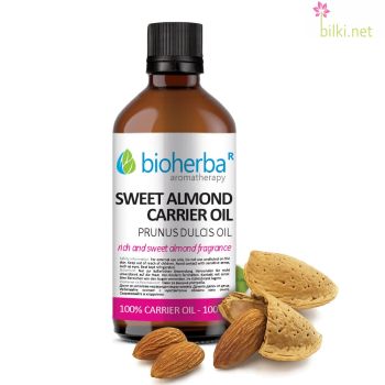 масло от СЛАДЪК БАДЕМ, СЛАДЪК БАДЕМ, БАЗОВО масло, БИОХЕРБА, SWEET ALMOND, CARRIER OIL, BIOHERBA