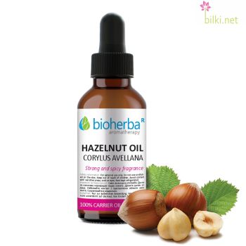 hazelnut oil, hazelnut carrier oil, carrier oil, cosmetic oil, bioherba,масло от лешник, лешник, corylus avellana seed, базовомасло, козметично масло, лешниково масло, биохерба