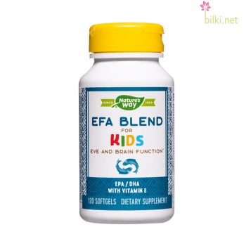 ЕФА бленд за Деца, Nature`s Way, софтгел капсули, efa blend for kids, рибено масло за деца