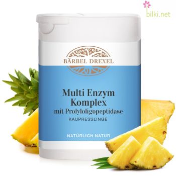 multi enzym komplex, complex, barbel drexel, мулти ензимен комплекс, барбел дрексел, хранителна добавка, дъвчащи таблетки