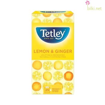 джинджифил  лимон, чай, филтър, пакетче, тетли, tetley, ginger, lemon, tea