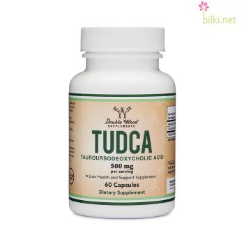 TUDCA Тауроурсодезоксихолова киселина Double Wood 500 mg 60 капс