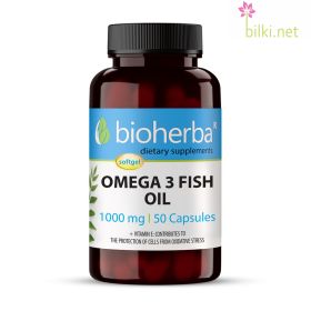 omega 3 fish oil, омега 3 рибено масло,рибено масло, омега-3 мастни киселини, сърдечно-съдова система, стави , зрение, нервна тъкан, хранителна добавка, капсули, биохерба