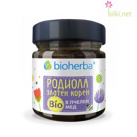 Родиола, Златен корен в Био Пчелен мед, Bioherba, 280 грама, биохерба, билков мед, мед с билки