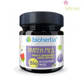 Златен мед в Био Пчелен мед, Bioherba, 280 грама, биохерба