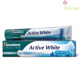 хималая, гел-паста, избелване на зъби, active white, himalaya herbals